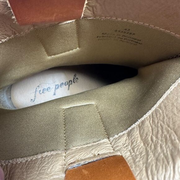 Free People Cairo Tan Platform Leather Booties Size 42 US Size 11 NWOB - Picture 7 of 10